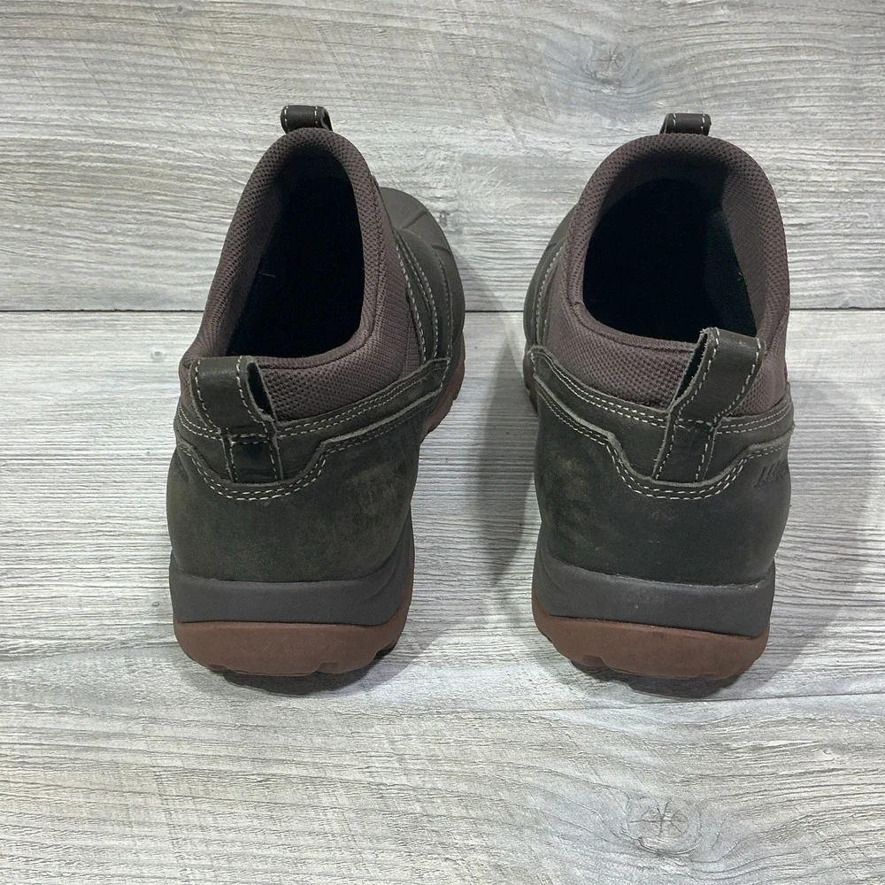 LL Bean TEK 2.5 Storm Chaser 507173 Low Slip on Dark Brown Leather Duck Boot 13M